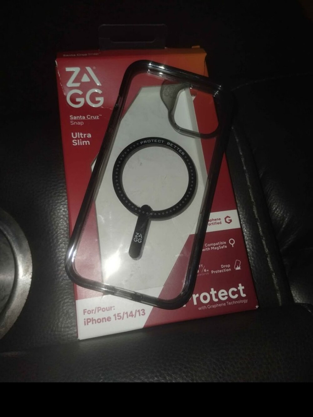 ZAGG Santa Cruz Snap Clear MagSafe-Compatible iPhone Case (Clear)